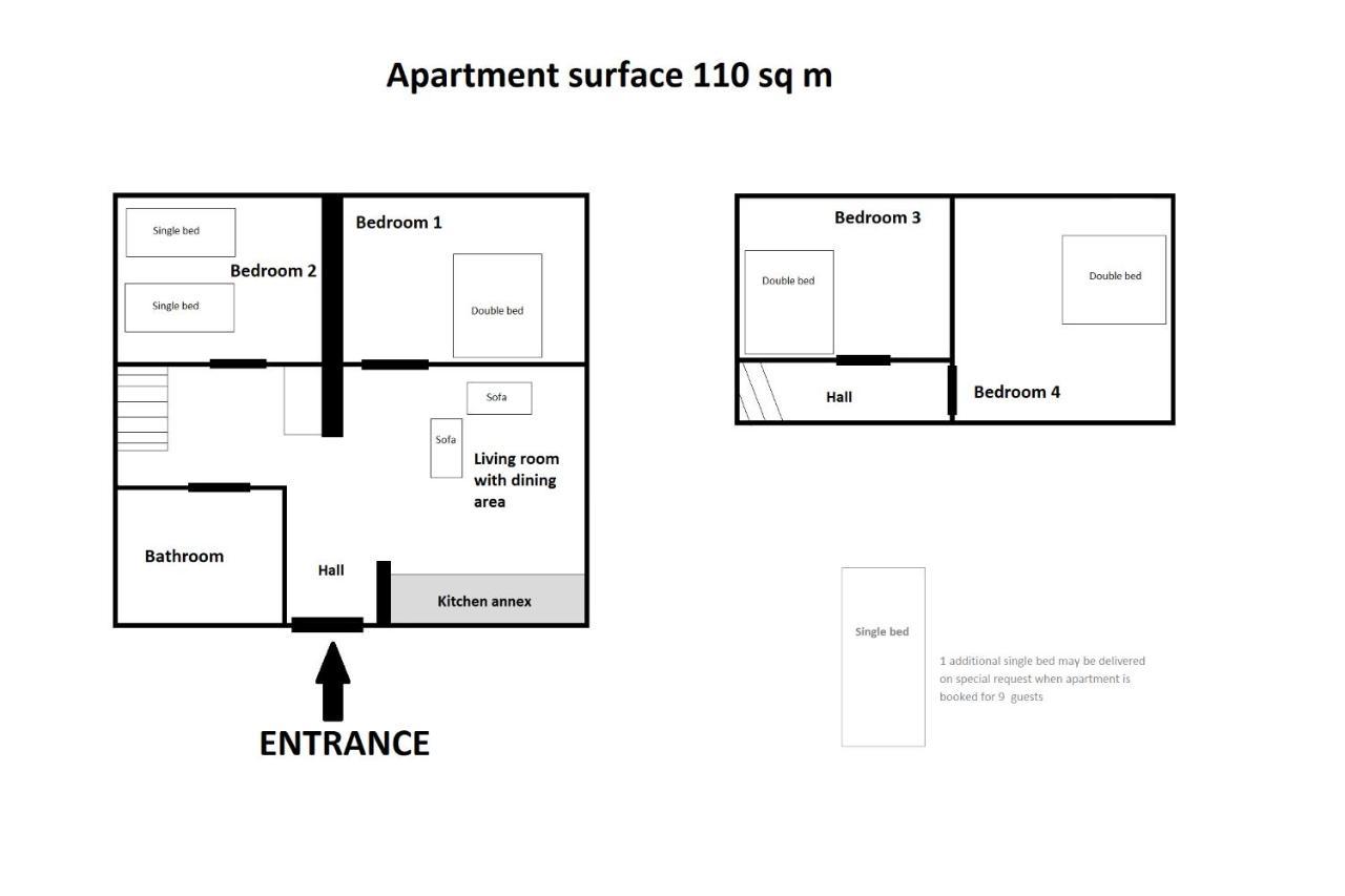 Super Central Apartment Sienna Street Krasków Exteriör bild